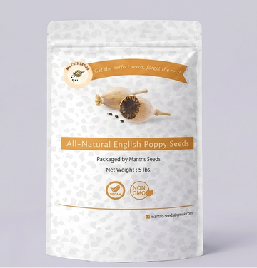 5lbs English (UK) poppy seeds. Raw, unprocessed, untreated bulk seeds.