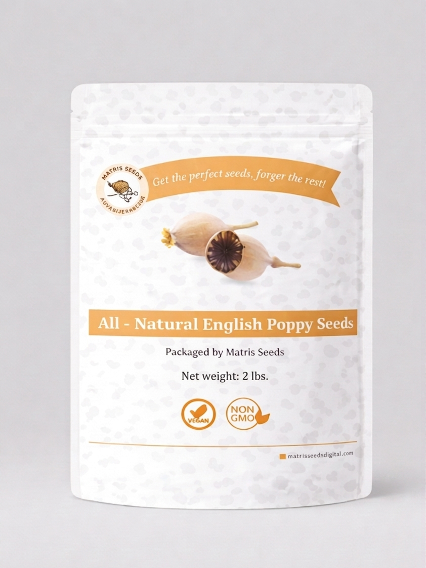 2lbs UK (English) Poppy Seeds. Raw unprocessed bulk
