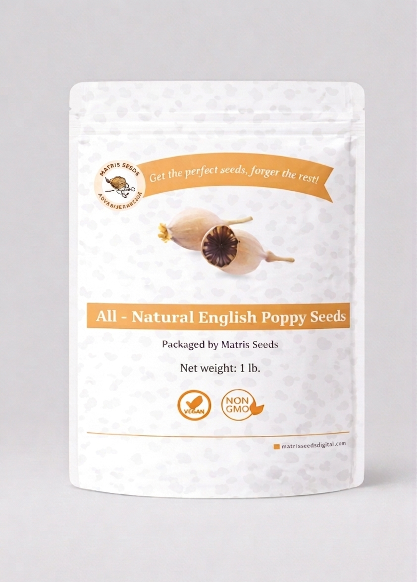 1lb UK (English) Poppy Seeds raw unprocessed bulk
