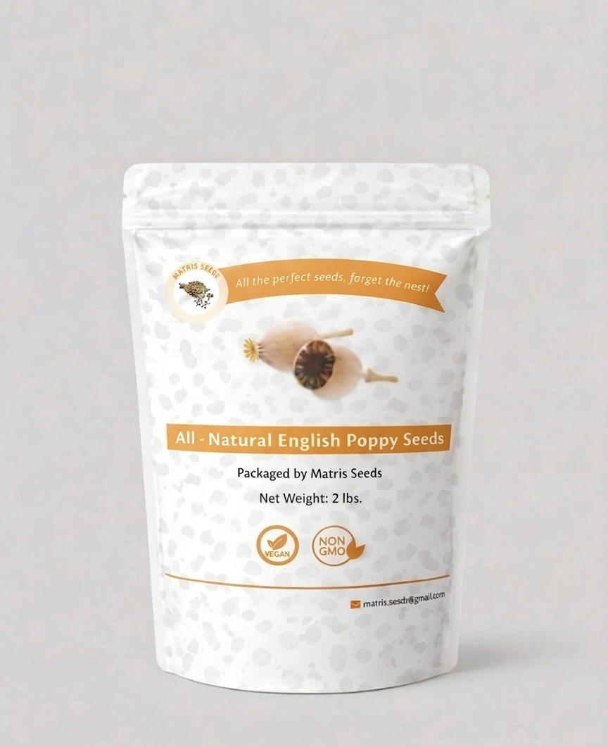 2lbs UK (English) Poppy Seeds. Raw unprocessed bulk

