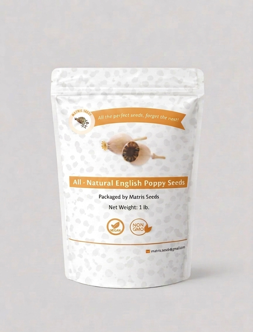 1lb UK (English) Poppy Seeds raw unprocessed bulk
