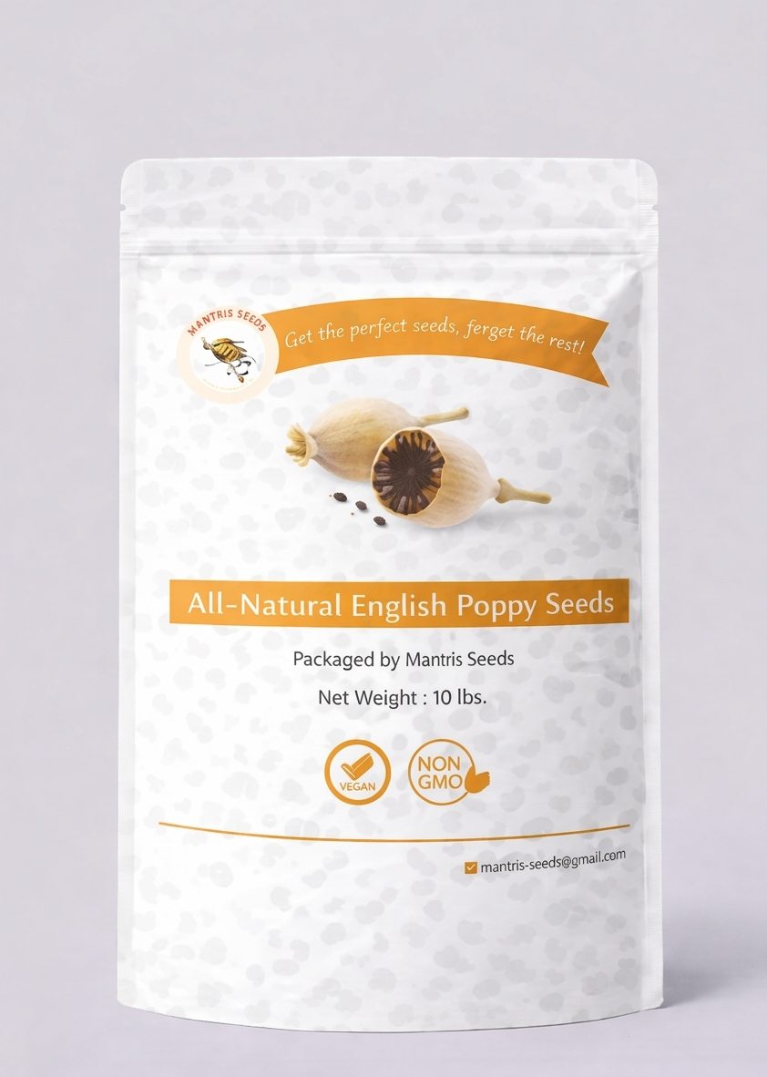 All Natural English Poppy Seeds All Sizes