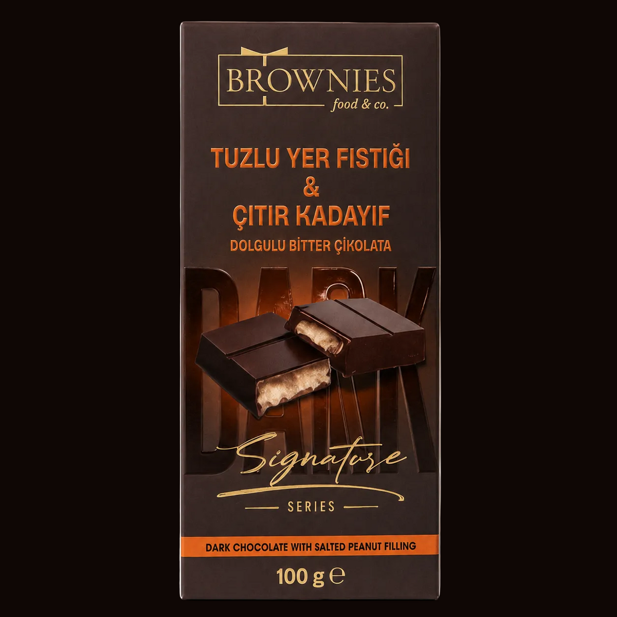 Salted Peanut & Crispy Kadayıf — Dark Chocolate (100g)