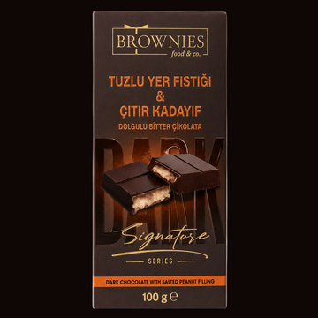 Salted Peanut & Crispy Kadayıf — Dark Chocolate (100g)