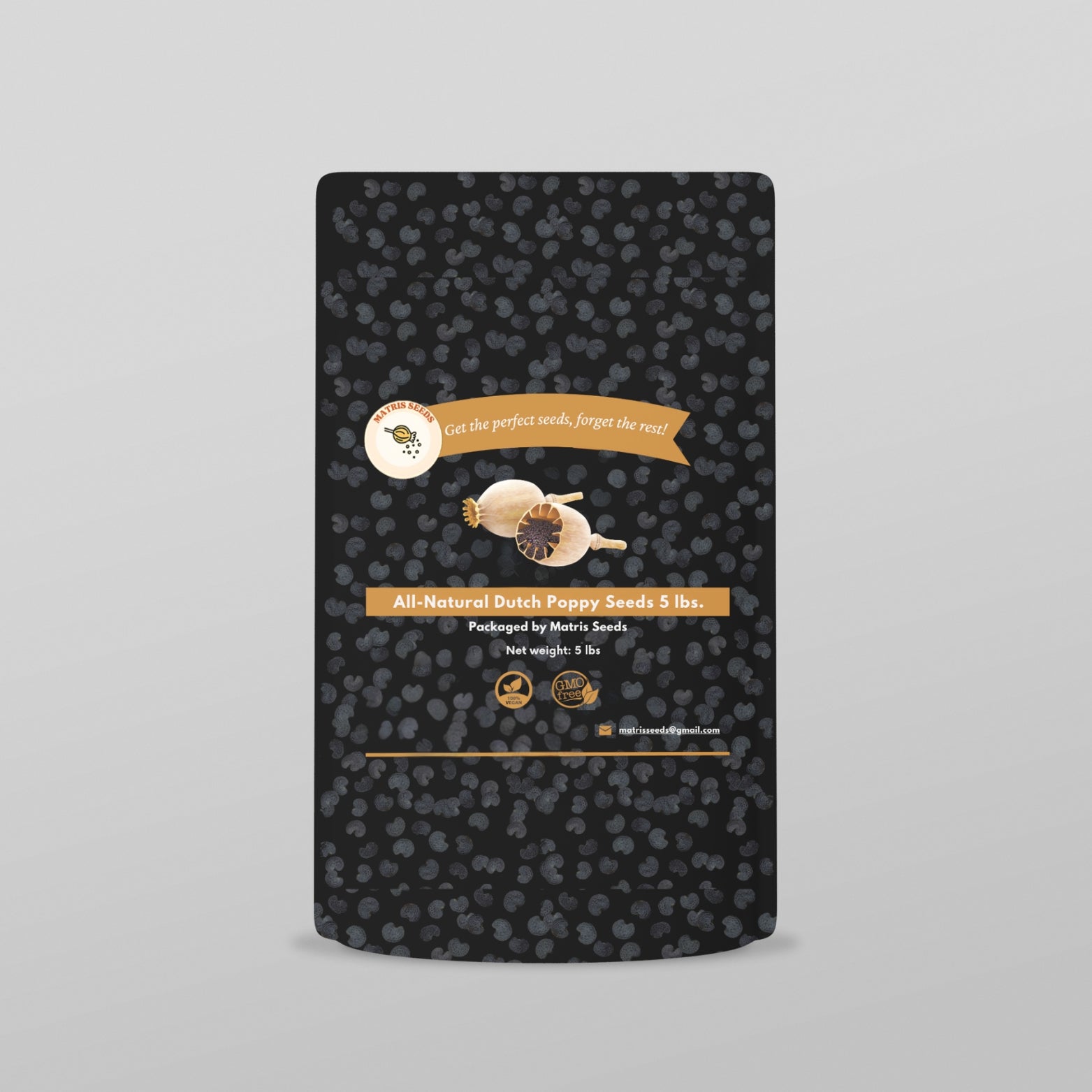 All-Natural Dutch Poppy Seeds 5 lbs ($8.99/lb)